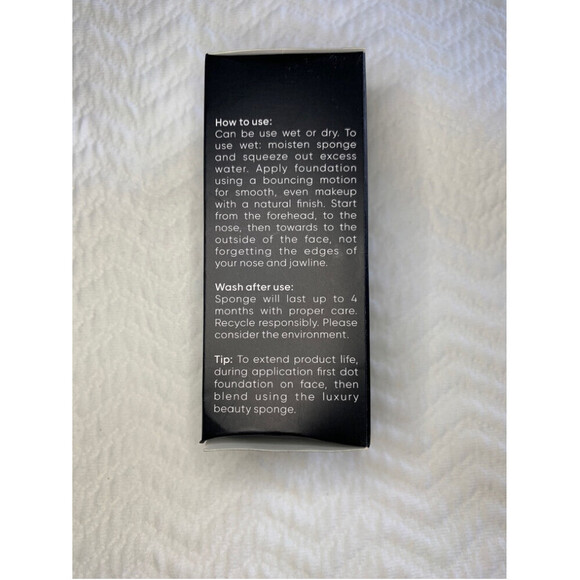 ELAINA BADRO Makeup Luxury Beauty Gray Black 2 Sponge Pack Women Tools‎ - Picture 3 of 4